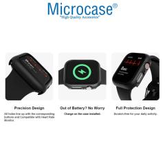 Microcase Apple Watch 7 41 mm Önü Açık Sert Plastik Kılıf - Rose Gold KN04