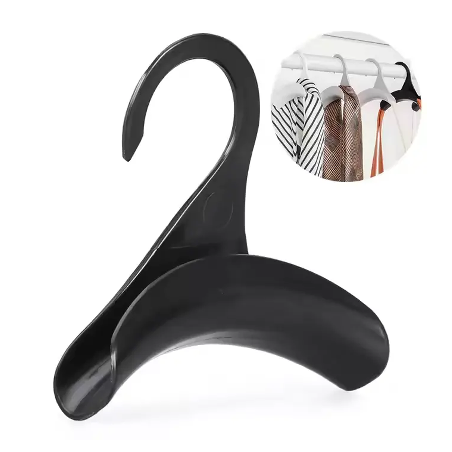 Microcase Sert ABS Plastik Portatif Mini Dolap İçi Çanta Askısı 2 Adet - AL5016