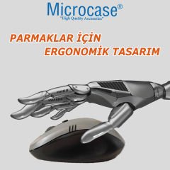 Microcase 2.4Ghz  800/1200/1600  DPI  Ayarlı Wireless  Kablosuz  Mouse -AL4626 YK-224 Gri
