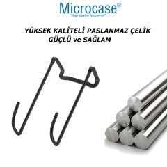 Microcase Paslanmaz Çelik Metal Banyo Duşakabin Mutfak vb Alanlar için Askılık L Model - AL4839 1 Adet