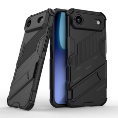Microcase iPhone 17 Air Matrix Serisi Armor Standlı Perfect Koruma Kılıf - Siyah Al3416