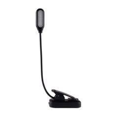 Pilli Ly-15 Bükülebilir Oynar Başlıklı Mandallı Kitap Okuma Işığı Çalışma Lambası-AL3934