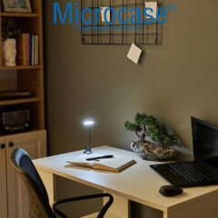 Microcase USB Şarjlı Ly-15 Bükülebilir Oynar Başlıklı Mandallı Kitap Okuma Işığı Çalışma Lambası-AL3934