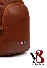 Microcase Unisex Body Bag Kulaklık Çıkışlı Deri Çapraz Omuz Göğüs Çantası Taba AL3871