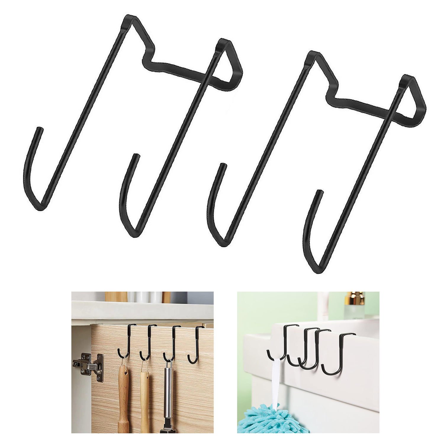 Microcase Paslanmaz Çelik Metal Banyo Duşakabin Mutfak vb Alanlar için Askılık L Model - AL4839  2 Adet