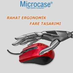 Microcase 1600  DPI  USB Kablolu   Optik   Mouse-AL4621 YK4512