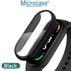 Microcase Xiaomi Mi Band 7 Ekran Korumalı Sert Rubber Kılıf - AL3173 Siyah