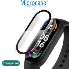 Microcase Xiaomi Mi Band 7 Ekran Korumalı Sert Rubber Kılıf - AL3173 Siyah