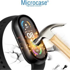 Microcase Xiaomi Mi Band 7 Ekran Korumalı Sert Rubber Kılıf - AL3173 Siyah