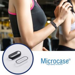 Microcase Xiaomi Mi Band 7 Ekran Korumalı Sert Rubber Kılıf - AL3173 Siyah