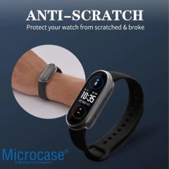 Microcase Xiaomi Mi Band 7 Ekran Korumalı Sert Rubber Kılıf - AL3173 Siyah