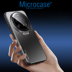 Microcase Huawei Pura 80 ROME Serisi Kamera Koruma ve Standlı Kılıf AL4968