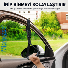 Microcase Çok Amaçlı Uzunluk Ayarlanabilir Otobüs Oto Araç Yaşlı Çocuk VB için El Tutacağı Destek 1 Adet AL5608