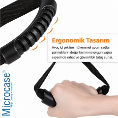 Microcase Çok Amaçlı Uzunluk Ayarlanabilir Otobüs Oto Araç Yaşlı Çocuk VB için El Tutacağı Destek 1 Adet AL5608