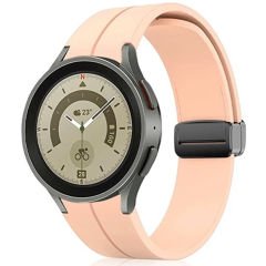 Microcase Samsung Galaxy Watch 5 Pro için Silikon Kordon Kayış-KY76 Mavi
