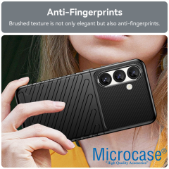 Microcase Samsung Galaxy S25 Plus ile Uyumlu Thunder Serisi Darbeye Dayanıklı Silikon Kılıf -AL3421