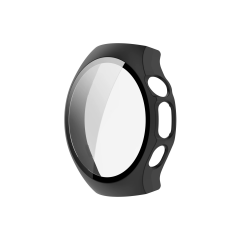 Microcase Huawei Watch 5 46mm için Ekran Korumalı Sert Rubber Kılıf-AL3173