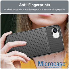 Microcase Iphone 16E ile Uyumlu Thunder Serisi Darbeye Dayanıklı Silikon Kılıf -AL3421