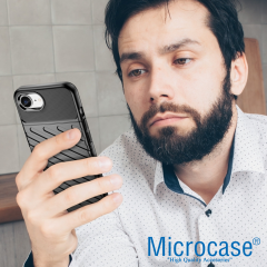 Microcase Iphone 16E ile Uyumlu Thunder Serisi Darbeye Dayanıklı Silikon Kılıf -AL3421