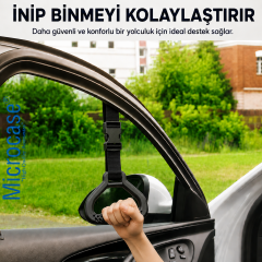 Microcase Çok Amaçlı Uzunluk Ayarlanabilir Otobüs Oto Araç Yaşlı Çocuk spor Vb için El Tutacağı Destek 1 Adet AL5607