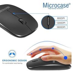 Microcase Huawei MatePad 11.5 (2025) Uyumlu Bluetooth Touchpad Klavye+Bluetooth Mouse+Standlı Kılıf-BKK7