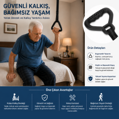 Çok Amaçlı Ergonomik Destek Tutamağı Siyah 1 Adet – AL5877
