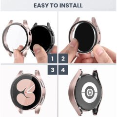 Microcase Samsung Galaxy Watch 5 40mm Ekran Korumalı Sert Rubber Kılıf - AL3173