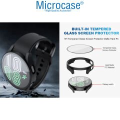 Microcase Samsung Galaxy Watch 5 40mm Ekran Korumalı Sert Rubber Kılıf - AL3173