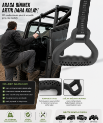 Çok Amaçlı Ergonomik Destek Tutamağı Siyah 2 Adet – AL5877