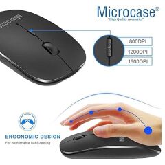 Microcase Xiaomi Redmi Pad 2 11 inch Tablet Uyumlu Bluetooth Touchpad Klavye+Bluetooth Mouse+Standlı Kılıf-BKK7