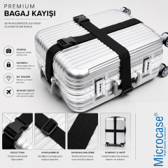 Microcase Ayarlanabilir Çok Amaçlı Bavul Valiz Çanta Eşya Kemeri 2Li Set AL5596