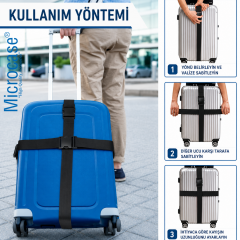 Microcase Ayarlanabilir Çok Amaçlı Bavul Valiz Çanta Eşya Kemeri 2Li Set AL5596