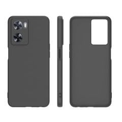 Microcase Oppo A57 Matte Serisi Silikon TPU Kılıf - Siyah AL3367