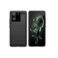 Microcase Xiaomi 13T / 13T Pro / K60 Ultra Brushed Carbon Fiber Silikon Kılıf - Siyah AL3332