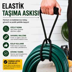 Microcase Çok Amaçlı Kablo Boru Hortum Sarmal Tutucu Askılık 2li SET 40 CM AL5602