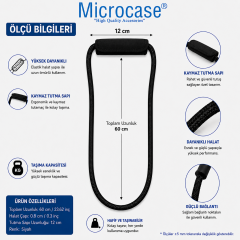 Microcase Çok Amaçlı Kablo Boru Hortum Sarmal Tutucu Askılık 2li SET 60 CM AL5603