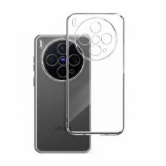 Microcase Vivo X300 ile Uyumlu Slim Serisi Soft TPU Silikon Kılıf - Şeffaf AL3324