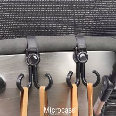 Microcase Portatif İşlevsel Yük Eşya Poşet Taşıma Kancası Bebek Arabası Kancası AL4306 2 adet