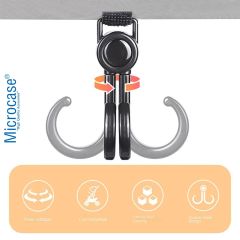 Microcase Portatif İşlevsel Yük Eşya Poşet Taşıma Kancası Bebek Arabası Kancası AL4306 2 adet