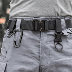Microcase Çok Amaçlı Mini Metal Karabina Seti 4.9 cm Siyah Yaylı Anahtarlık Kancası Taktik Kamp Ekipman Askısı 5 Adet - AL5881