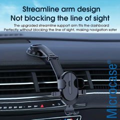 Microcase 360 Derece Döner Araç İçi Torpido Cam Vantuzlu Telefon Tutucu - AL4722