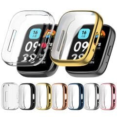 Microcase Xiaomi Watch 3 Active 1.83 inch Önü Kapalı Silikon Kılıf - AL3173