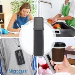 Microcase Üniversal Telefon Arkası El Parmak Tutucu Metal Mıknatıslı Standlı Cep Telefonu Tutacağı - AL4938