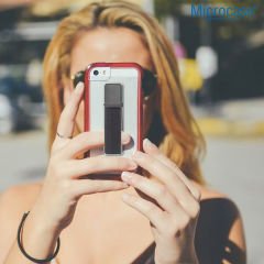 Microcase Üniversal Telefon Arkası El Parmak Tutucu Metal Mıknatıslı Standlı Cep Telefonu Tutacağı - AL4938