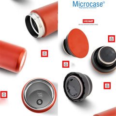 Microcase Paslanmaz Çelik 500 ml Sıcak Soğuk Tutan Çay Kahve Su El Termosu AL4378
