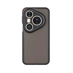 Microcase Huawei Pura 80 Pro / Huawei Pura 80 Pro Plus Luna Serisi Köşe Korumalı Sert Rubber Kılıf - AL3422 Siyah