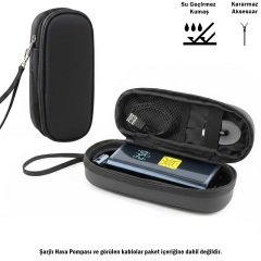 Microcase Şarjlı Hava Pompası Kompresörleri için Askılıklı Seyahat Saklama Çantası Koruma Kabı Kutusu AL5434