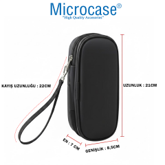 Microcase Şarjlı Hava Pompası Kompresörleri için Askılıklı Seyahat Saklama Çantası Koruma Kabı Kutusu AL5434