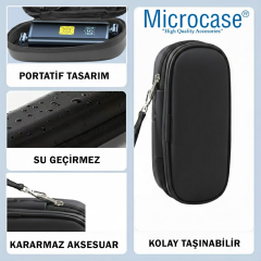 Microcase Şarjlı Hava Pompası Kompresörleri için Askılıklı Seyahat Saklama Çantası Koruma Kabı Kutusu AL5434