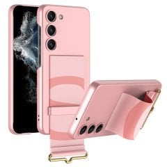 Microcase Samsung Galaxy S23 Plus Parmak Tutuculu Kayış Askılı Plastik Kılıf - AL3565